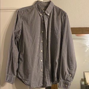 Jcrew medium button down - navy blue/white
